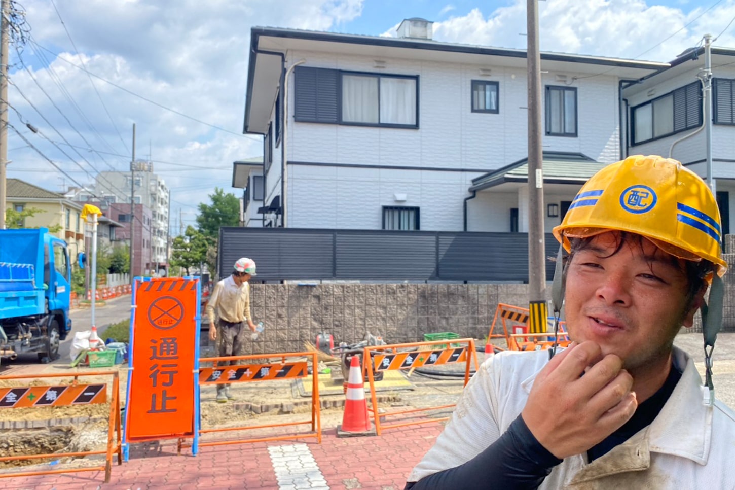 上水道管布設工事